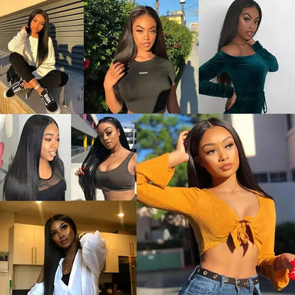 Brazilian Bone Straight Lace Front Human Hair Wig