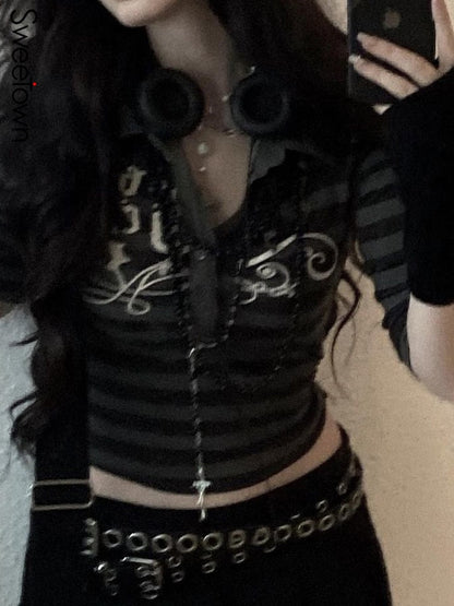 Cute Dark Academia Techwear Button Up!