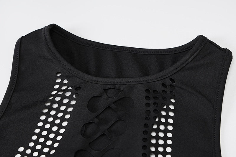 Hollow Out Bandage Sexy Crop Top!