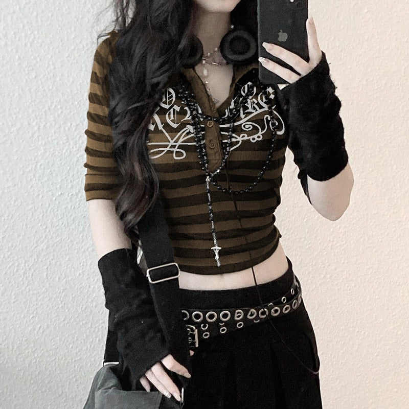 Cute Dark Academia Techwear Button Up!