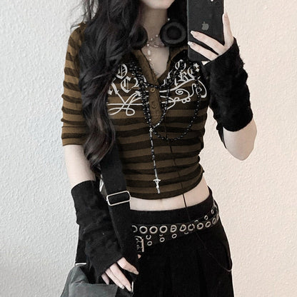 Cute Dark Academia Techwear Button Up!