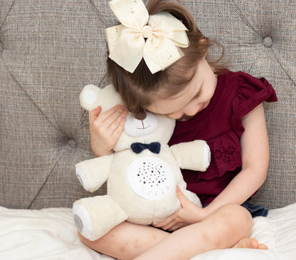 Lumipets Bear with Sound  Nursery Night Light & Sound Soother for Babies