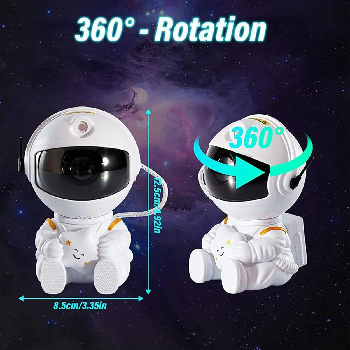 Astronaut Galaxy Projector Starry Night Light With Remote Control
