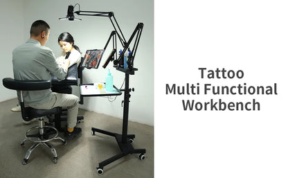 TAIDU PROMOTION MULTI-FUNCTIONAL DOUBLE HOLDER TATTOO BENCH WITH LIGHT